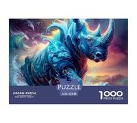 rinocerontes Puzzle 1000 Piezas para Entretenimiento Creativo Clásicos Regalos Decoración del Rompecabezas Juguetes Desafiantes Adultos Y Niños A Partir De 12 Años 52x38cm/1000pcs