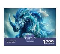 rinocerontes Puzzle 1000 Piezas Pasatiempo Creativo Clásicos Regalos Obra De Arte Rompecabezas Desafiante Noches De Juegos para Adultos Y Niños 52x38cm/1000pcs