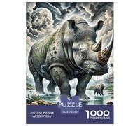 Rinocerontes Que Usan Uvas 1000 Piezas Impresionante Puzzle Animales Inteligencia Juguete Pasatiempo Creativo Desafíos Extra Divertidos Educativo 70x50cm/1000pcs