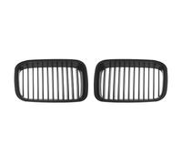Riñón delantero de repuesto para BMW Serie 3 E36 318i 323i 325i 320i 328i 1992 1993 1994 1995 1996 Par de rejillas delanteras para capó 51138122237 51138122238 (Negro brillante)(Negro brillante
