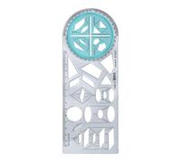 Riñón Geométrico, Herramienta De Medición Creativa Para La Práctica Matemática | Ayuda De Diseño Geométrico, Redacción De Soberanos Con Plantillas Para Dibujos De Bocetos Artísticos, Dibujo Técnico