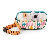 Riñonera 20x11cm con pequeño Koala de Peluche 10cm Colorido - Riñonera con Peluche para niños y niñas - Juguete Suave y Esponjoso Desmontable