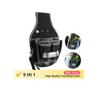 Riñonera 9 en 1 de alta calidad con herramientas, bolsa para herramientas, cinturón, soporte para kit de herramientas,