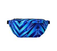 Riñonera a rayas para correr, soporte para teléfono sin rebote para gimnasio, bolsa cruzada impermeable con correa ajustable