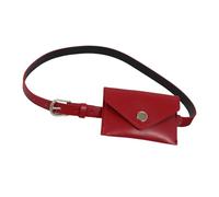 Riñonera ajustable a la moda, espaciosa bolsa de almacenamiento, diseño adelgazante, uso diario, viajes, multifuncional, cinturón de cuero para mujer, accesorio de cinturón, Red, Talla única, Mass