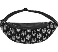 Riñonera Ajustable Bolsa De Cintura Táctica Símbolos Nacionales De Ucrania Moda Riñoneras De Cintura para Marcha Mujer Senderismo 14X35Cm
