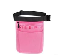 Riñonera ajustable con 8 bolsillos para herramientas, estetoscopio, tijeras, bolígrafos, negro, bolsa organizadora de nailon 900D para enfermeras, dentistas, profesionales de la salud, bolsa cruzada