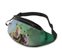 Riñonera ajustable con diseño de rana de árbol, riñonera cruzada para viajar, correr, ciclismo, riñonera, imagen