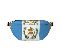 Riñonera ajustable con elegante estampado de la bandera de Guatemala, correa ligera para viajes y deportes al aire libre