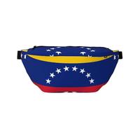 Riñonera ajustable con elegante estampado de la bandera de Venezuela, correa ligera para viajes y deportes al aire libre