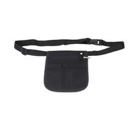 Riñonera Ajustable para Enfermera con Cinturón con Bolsillo para Identificación, Material Ligero de Tela Oxford para Campo Médico (black)
