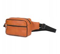 Riñonera ajustable para hombre, piel ecológica, lisa, elegante