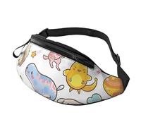 Riñonera ajustable para viajar, senderismo, ciclismo, correr al aire libre, Cute Animals 1, Talla única, Organizador de bolsas