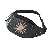 Riñonera ajustable para viajar, senderismo, ciclismo, correr al aire libre, Estrellas 1, Talla única, Organizador de bolsas