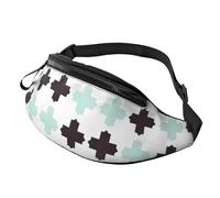 Riñonera ajustable para viajar, senderismo, ciclismo, correr al aire libre, Flecha gris 8, Talla única, Organizador de bolsas