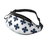 Riñonera ajustable para viajar, senderismo, ciclismo, correr al aire libre, Flecha gris 9, Talla única, Organizador de bolsas