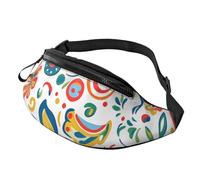 Riñonera ajustable para viajar, senderismo, ciclismo, correr al aire libre, Paisley Multi 1, Talla única, Organizador de bolsas