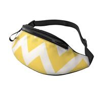 Riñonera ajustable para viajar, senderismo, ciclismo, correr al aire libre, Streak Yellow 1, Talla única, Organizador de bolsas