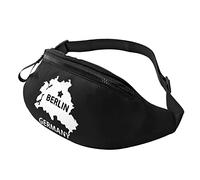 Riñonera Alemania, Capital Del País: Berlín Con Agujero De Auriculares Bolso De Cintura Moda Riñoneras Viaje Para Aptitud Pasear A Perros Senderismo 14X35Cm