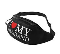 Riñonera Amo A Mi Esposo Ajustable Bolso De Cintura Multifuncional Riñoneras Hombre Para Marcha Senderismo Correr 14X35Cm