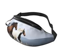 Riñonera Arte De Caballos Corriendo Bandoleras Unisex Bolsos Bandolera Duradera Fanny Pack para Viajes Deportivas Senderismo