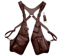 Riñonera Axilar Cartera Steampunk De Cuero PU