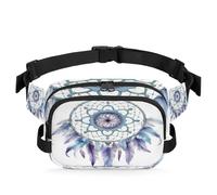 Riñonera bohemia étnica con atrapasueños, multifunción, para viajes, deportes, correr, riñonera, riñonera, bolsa de cinturón para mujeres, hombres, niñas y niños, color, XL, Organizador de bolsas