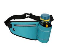 Riñonera Bolsa for teléfono móvil con Bolsillos for Botellas de Agua y Deportes de Exterior for Correr y Fitness para Viajes, Senderismo y Ciclismo(Azul)