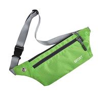 Riñonera casual de nailon para hombre, bolsa de pecho para mujer, bolsa de teléfono, bolsillo para correr, bolsa de deporte, bolsa de viaje multifunción, Color verde, 2 unidades