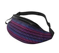 Riñonera colorida con cintas de concienciación sobre el cáncer, elegante riñonera, mochila multiusos para hombres y mujeres, Black, Talla única, Riñoneras