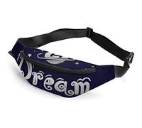 Riñonera colorida dibujada a mano con ballena para adultos y niños, bolsa deportiva para hombres y mujeres, I Have Dream is You, Talla única, Riñoneras