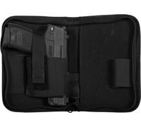 Riñonera compacta en cordura con 4 trabillas en cintura de color negr