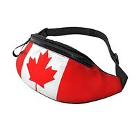 Riñonera con bandera de Estados Unidos para hombres y mujeres. Bolsa de cinturón para viajes, caminar, correr, senderismo, pesca., Canada flag, Talla única