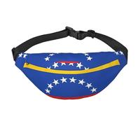 Riñonera con bandera de Venezuela. Ligera e impermeable, adecuada para viajes y uso diario, diseño de moda, para hombres y mujeres.
