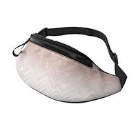 Riñonera con bonito patrón brillante para correr, senderismo, viajes, entrenamiento, pasear al perro, deportes, pesca, riñonera, Black, Talla única