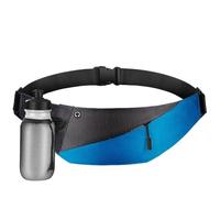 Riñonera con Botella Cinturón Deportivo Multifuncional for Botella de Agua al Aire Libre for Hombres y Mujeres(Blue)