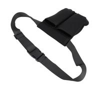 Riñonera con Botella de Masaje, Cinturón Ajustable, Almacena 2 Botellas de Aceite, Aceites de Fácil Acceso, Material de Neopreno, para Masajistas, Negro
