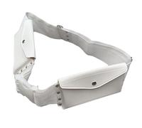 Riñonera con cadena blanca con tachuelas para mujer, para graduación, banquete, club, fiesta, cintura elástica para uso diario casual, Remaches 130