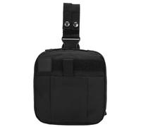 Riñonera con cinturón, monedero, llaves, monedero, almacenamiento de tarjetas, forma rectangular, bolsa de supervivencia, bolsa de cintura, organizador de cintura, Color negro., Talla única