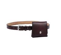 Riñonera con Cinturón para Mujer Cinturón de Cuero for Mujer, Bolso con decoración, Bolso con cinturón(Brown)