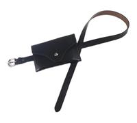 Riñonera con Cinturón para Mujer Cinturón de Piel Negra for Mujer, Tipo riñonera for teléfono móvil