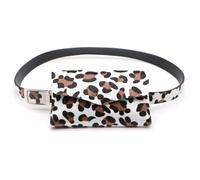 Riñonera con Cinturón para Mujer Riñonera con cinturón Desmontable for Mujer, Bolso for teléfono móvil de Doble propósito, Monedero(White)