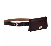 Riñonera con Cinturón para Mujer Riñonera Decorativa for Mujer con diseño de Vestido y cinturón for teléfono móvil(Brown,110cm)