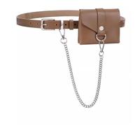 Riñonera con Cinturón para Mujer Riñonera for Mujer de 100 cm(Brown)