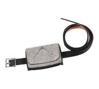 Riñonera con Cinturón para Mujer Riñonera pequeña y compacta de Piel sintética con Diamantes de imitación for Mujer