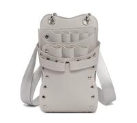 Riñonera con Corte de Pelo Bolsa de cintura for tijeras peluquería y herramientas almacenamiento para Peluqueros(Blanco)