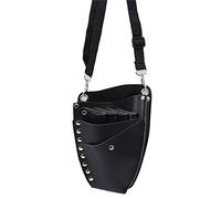 Riñonera con Corte de Pelo Paquete de cintura PU Bolsa cuero Pelo Tijera Clips Caja peine Peluquería Cabello Scissor Holster Pouch Holder Herramienta para Peluqueros