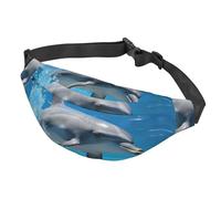 Riñonera con diseño de bandera a rayas de dibujos animados para mujeres y hombres, bolsa de cinturón impermeable con cinturón ajustable, bolsa cruzada casual de viaje para deportes, correr, ciclismo,