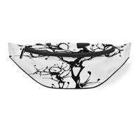 Riñonera con diseño de calavera de árbol para hombres, mujeres, niños, niñas, niños, niñas, riñoneras de calavera negra, bolsa deportiva, senderismo, correr, bolsa de cinturón, color, M, Organizador