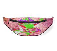 Riñonera con diseño de calavera de guitarra y mármol, para mujeres, hombres, niñas, niños, calavera, rock, riñonera, bolsa de cinturón para viajes, deportes, correr, color, M